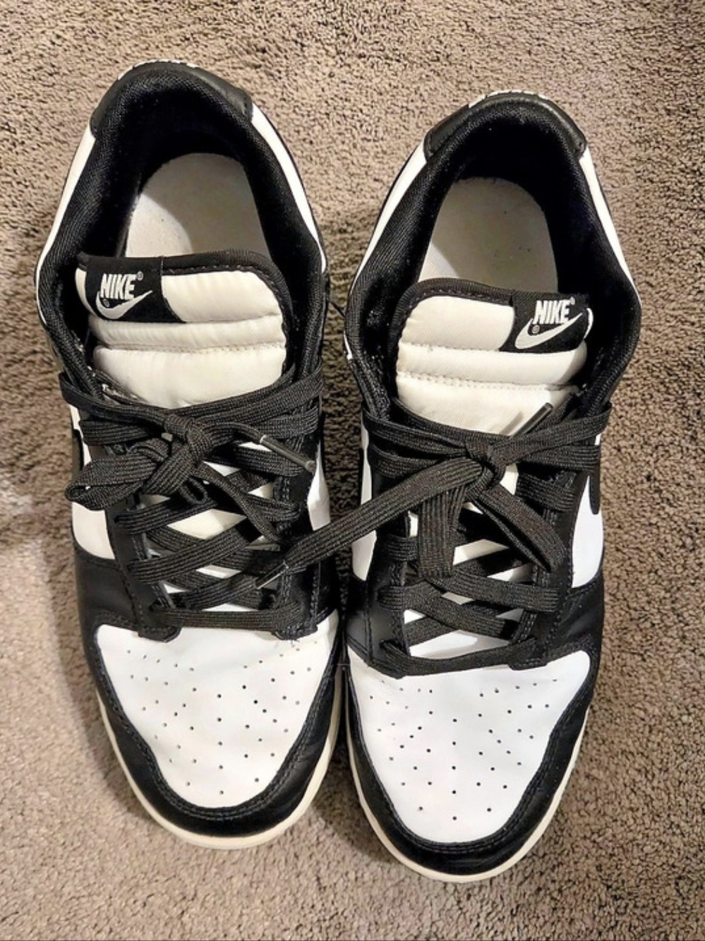 Nike Dunk Low Retro Black White Panda Sneakers Black & White US 12